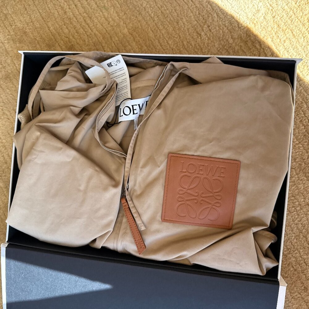 Loewe Anagram Khaki Hooded Jacket - Picture 1 of 12